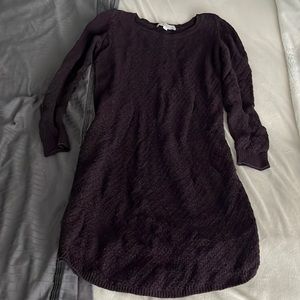 LOFT Purple sweater dress